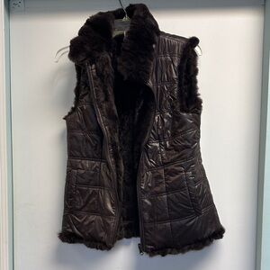 Reversible Rex rabbit vest